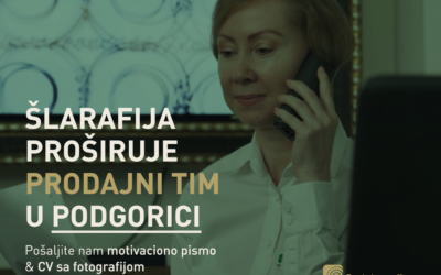 PROŠIRUJEMO PRODAJNI TIM ZA TERITORIJU PODGORICE